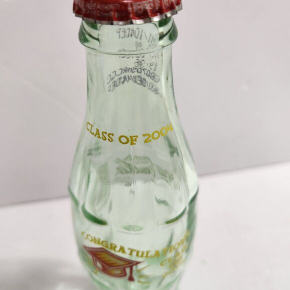 CONGRATULATION Class of 2004 Graduation Coca-Cola Coke Bottle - empty 8 FL OZ. - Picture 4 of 11